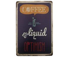 AIQIBAO Aikibao Metallschild, Vintage-Design, Wanddekoration, für Zuhause, Kaffee, Garage, Bar, Pub, Küche, 30,5 x 20,3 cm (D) 361