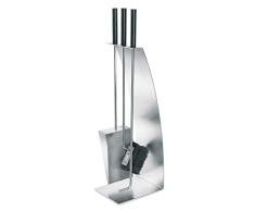 Blomus 65138 Kamingarnitur Chimo, Edelstahl matt