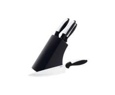 Judge 5-teiliges Messerset mit Messerblock, Edelstahl, schwarz, 19.4 x 36.2 x 9.3 cm