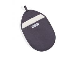 Le Creuset Topflappen mit extra Handgelenkschutz, Einheitsgröße, Perlgrau, Baumwoll-Canvas