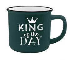 Gruss und Co 45771 Motivdruck King, New Bone China Porzellan, 35 cl Becher