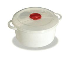 M home 29.1035.0.12 Cocotte Runde Behälter für Mikrowelle, Fassungsvermögen 3 l, mehrfarbig