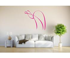 INDIGOS 4051095832560 Wandtattoo / Wandsticker - d275 süßes Kamel Afrika Wüste Lama Tribal, Vinyl, rosa, 40 x 37 x 1 cm