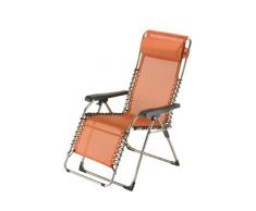 fiam 029TX AR Gartenliege aus Aluminium, verstellbar, 66,5 x 155 x 82 cm, Orange