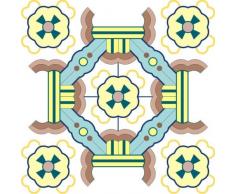 Indigos 4051719908046 Wandtattoo MD079 schÃ¶nes seriÃ¶ses Ornament 80 x 80 cm, bunt farbig