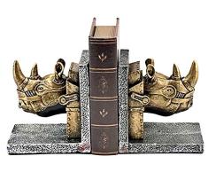 Bellaa 24155 Rinocer Buchstützen Steampunk Bücherregal Dekor