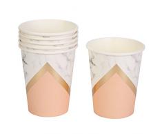 Neviti Colour Block Marble Partybecher, Apricot/Marmor