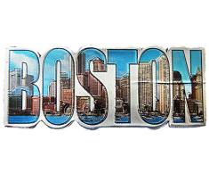 CityDreamShop Boston Skyline Folie Acryl Souvenir Kühlschrank Magnet