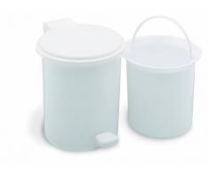 Addis Waschbecken Treteimer 2,9 Liter, weiß