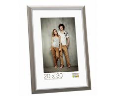 Deknudt Rahmen S42Jd1-20.0X30.0 Fotorahmen, Silber, Schrge Leiste