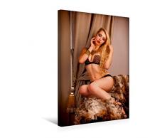 Calvendo Premium Textil-Leinwand 30 cm x 45 cm hoch, EIN Motiv aus dem Kalender Bionda S. Model aus Leidenschaft | Wandbild, Bild auf Keilrahmen, Fertigbild Leinwand, Leinwanddruck Menschen Menschen