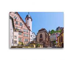 Premium Textil-Leinwand 75 x 50 cm Quer-Format Romantisches Wertheim | Wandbild, HD-Bild auf Keilrahmen, Fertigbild auf hochwertigem Vlies, Leinwanddruck von Hanna Wagner