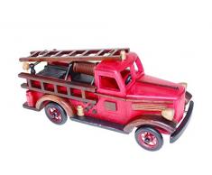 Dorex Dekofigur LKW, Holz, Rot, Einheitsgröße