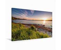 Premium Textil-Leinwand 120 x 80 cm Quer-Format Halbinsel Mönchgut | Wandbild, HD-Bild auf Keilrahmen, Fertigbild auf hochwertigem Vlies, Leinwanddruck von Nordbilder Fotografie aus Leidenschaft