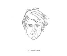 Komar Wandbild Star Wars Classic Force Faces Luke | Kinderzimmer, Jugendzimmer, Dekoration, Kunstdruck | ohne Rahmen | WB102-40x50 | Größe: 40 x 50 cm (Breite x Höhe)