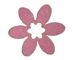 Petras Bastel News Streudeko, Fliz, rosa, 18 x 12 x 5 cm