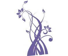 INDIGOS 4051095033486 Wandtattoo w320 Ranke Pflanzen Wandauskleber in 3 Größen, 96 x 59 cm, violett
