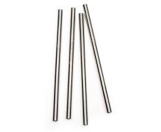 RSVP International Endurance (SIP-LG) Edelstahl Edelstahl, gerade Strohhalme 5 Inch silber