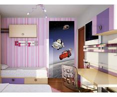 AG Design FTDv 1803 Cars Disney Weltraum, Papier Fototapete Kinderzimmer - 90x202 cm - 1 Teil, Papier, multicolor, 0,1 x 90 x 202 cm