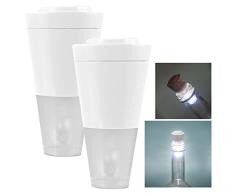ASAB Glow Korks Laterne 2 LED dreht Weinflasche Lampen Stimmungsbeleuchtung Weihnachtsstrumpf Füller Haus Party Zubehör Standard