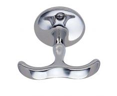 Beslagsboden Classic Double Regal Haken, Silber, 56 mm