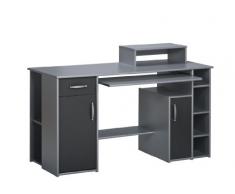Maja 19295054 Computertisch 1.390 x 915 x 600 mm Silber Lackoptik - Hammerschlag