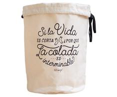 Mr Wonderful Wäschebeutel, Aufschrift SI la vida es Corta ¿Por qué la Colada es interminable?