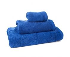 Aneesi Bath & Leisure 6-teiliges Handtuch-Set Ultima bestehend aus 2 Gästetüchern, 2 Handtüchern und 2 Badetüchern, Dunkel-Ultramarine