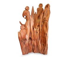 NOVICA Mountain Celebration Wieder Holz Skulptur