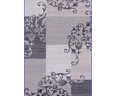 G & G Flora Carpets Modern Fashion/Gabeh Teppichläufer, Hardware Synthetik, Grau/elfenbeinfarben, 300 x 80 x 2 cm