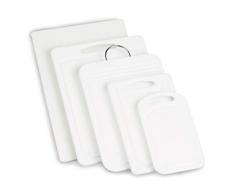 Grunwerg Deluxe Polyethylen Schneidebrett, 20 x 30 x 1 cm, Weiß