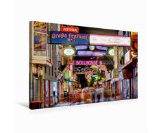 Calvendo Premium Textil-Leinwand 75 cm x 50 cm quer Die GroÃe Freiheit auf St. Pauli in Hamburg | Wandbild, Bild auf Keilrahmen, Fertigbild auf echter Leinwand, Leinwanddruck