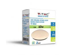 V-TAC 12W LED Deckenleuchte mit Glitzer- und Sterneneffekt Sensorkompatibel Weißes Finish IP20 6400 Kelvin Weiß | Ideal für Schlafzimmer Wohnzimmer Kinderspielzimmer