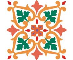 Indigos 4051719700275 Wandtattoo MF005 Pflanze Tribal Ornament 60 x 60 cm