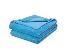 Superior Fleecedecke, Full/Queen Winterblau