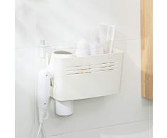 Poeland Haartrockner-Halter, Wandhalterung für Haar-Werkzeuge, Badezimmer-Styling-Werkzeug, Organizer für Haar-Werkzeuge und Beauty-Accessoires