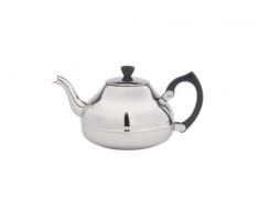 einwandige Teekanne Ceylon 0,75 ltr. Mit schwarzen Beschläge