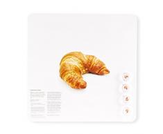 Dresz Magnettafel - Croissant, Tinplate, WeiÃ, 29 x 29 x 2 cm,