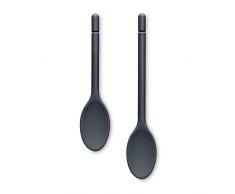 Zeal JSET21T Kochlöffel, Silikon, antihaftbeschichtet, 25 cm / 30 cm, Dunkelgrau