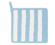 Clayre & Eef SES45BL Topflappen Küchen Baumwolle Muscheln Blau