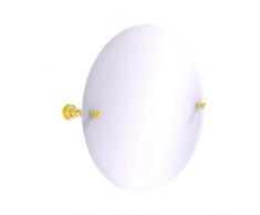 Allied Brass Carolina Collection Frameless Round Tilt Mirror with Beveled Edge Wandspiegel, poliertes Messing