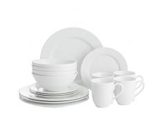 Price & Kensington Simplicity 0059.074 Tafelservice aus Porzellan, 12-teilig und 4 extra Tassen