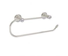 Allied Brass Carolina Crystal Collection Handtuchhalter, zur Wandmontage, Nickel, satiniert
