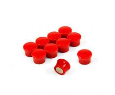 first4magnets™ Kleine rote High-Power Memo Board Magnete-Büro & Kühlschrank (17,5 mm Durchmesser x 12,3 mm hoch) (5 Packungen mit 10), Metall, Silver, 25 x 10 x 3 cm, Einheiten