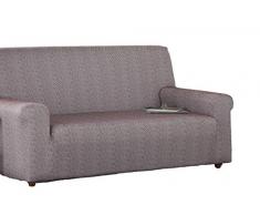 Zebra Textil Betina Elastische Sofa-Husse, Stoff, Rot, 2 Sitzer