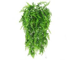 Lanldc 2 83,8 cm Kunstpflanze Aufhängen Vines Pflanzen Fake Persisch Rattan Wand Hängt Vines Hängekorb für Home Garten Decor