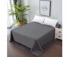 Goza Bettwäsche Mikrofaser Bettlaken Full grau