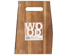 H+H Rinde Schneidebrett rechteckig Rinde, Holz, Braun, 30 x 21 x 2 cm