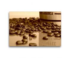 Premium Textil-Leinwand 75 x 50 cm Quer-Format Arabica Kaffee | Wandbild, HD-Bild auf Keilrahmen, Fertigbild auf hochwertigem Vlies, Leinwanddruck von Avianaarts Design Fotografie by Tanja Riedel