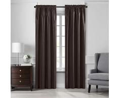 Elrene Home Fashions Colette Verdunkelungsvorhang aus Kunstseide 42 x 22 (Beaded Valance) elfenbeinfarben